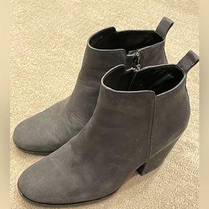 Cole Haan black suede leather bootie, size 8.